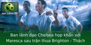 Ban Lanh Ao Chelsea Hop Khan Voi Maresca Sau Tran Thua Brighton Thach Thuc Moi Ang Cho Oi