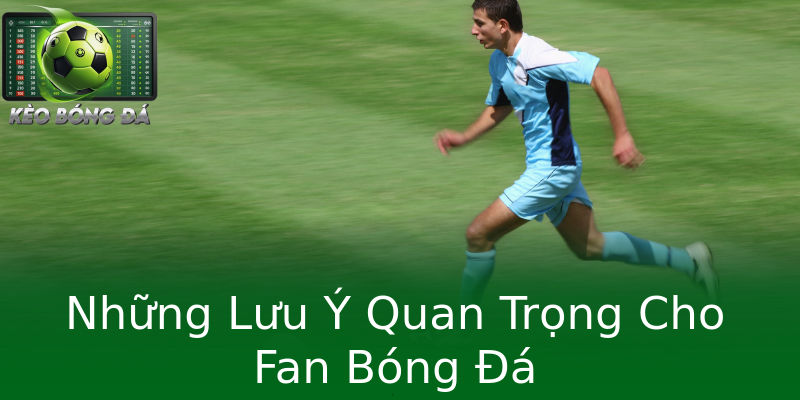 Những Lưu Ý Quan Trọng Cho Fan Bóng Đá